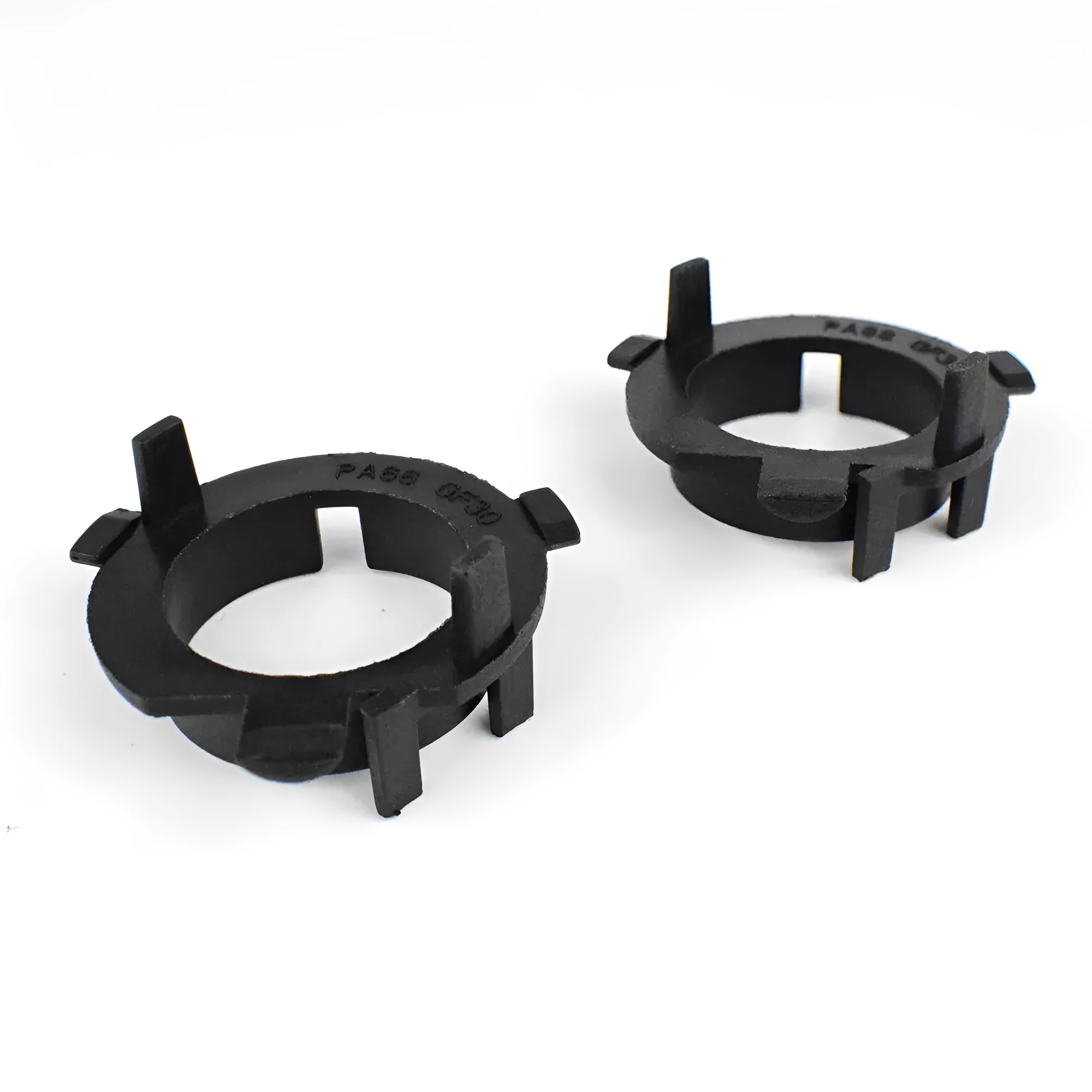 Black ABS plastic headlight adjustment card holder for compatible car models.