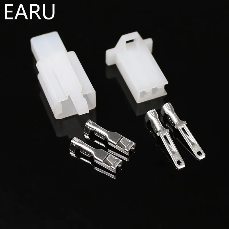 Motorcycle automotive connector butt male and female plug 2.8mm for wire harness