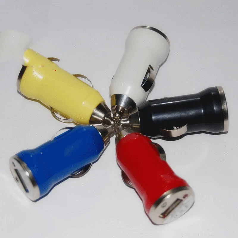 Multi function USB car charger with LED indicator, black, 6x24x24mm, ABS fireproof material