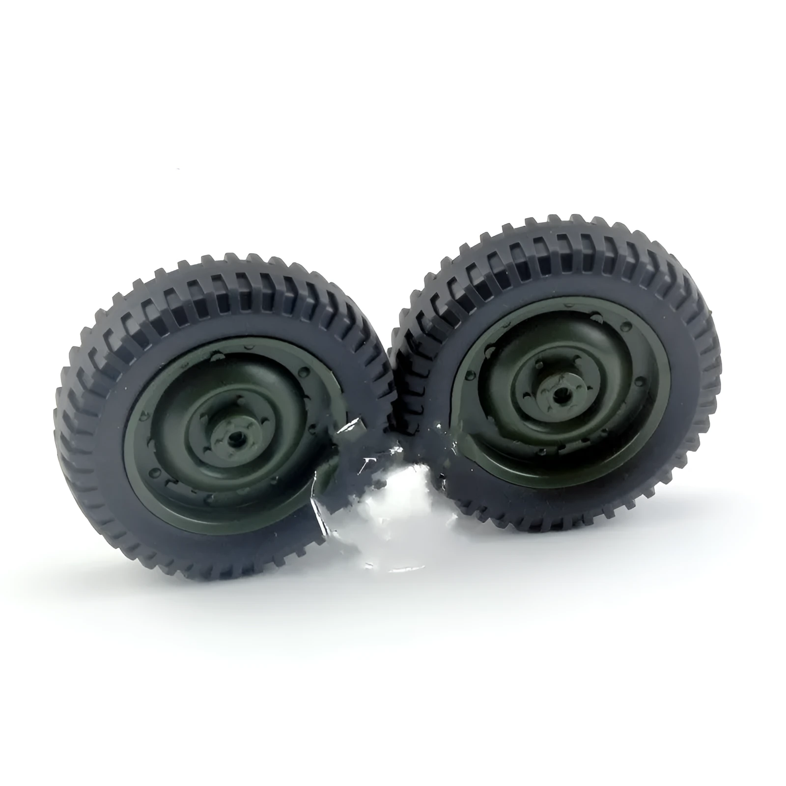 Plastic climbing off-road truck wheel hub tyre in blue for RC model replacement