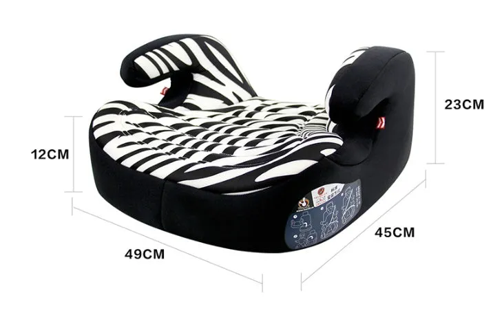 High-back booster baby car seat for 15-36 kg children with three-point seatbelt installation in blue colour
