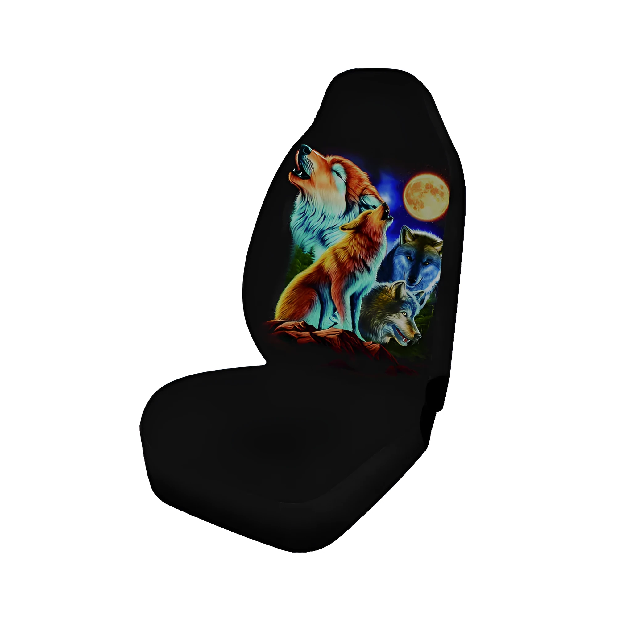 Universal front seat cover 51x132 cm in mesh cloth with 3MM sponge, available in eight colour styles, includes hooks for installation