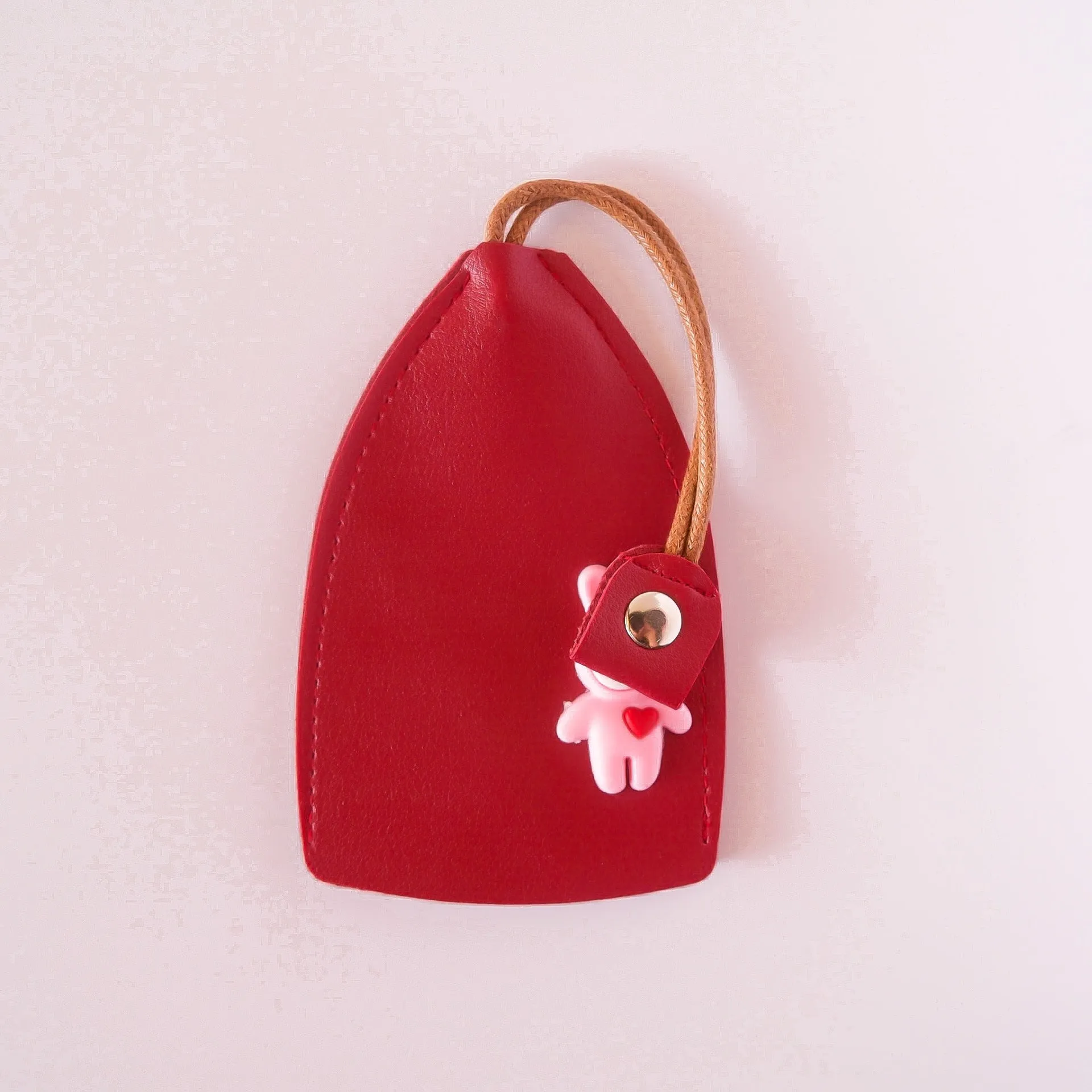Universal pu leather car key case with anti-theft function in five colour options