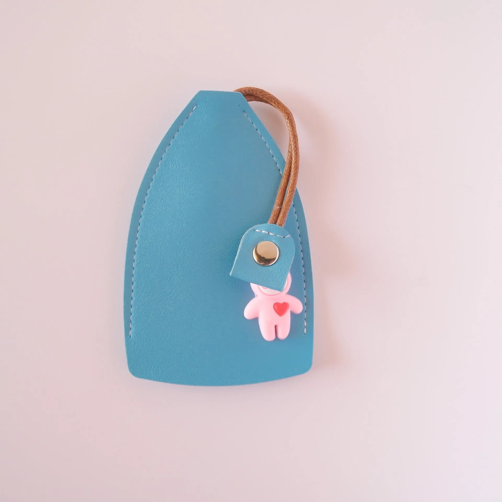 Universal pu leather car key case with anti-theft function in five colour options