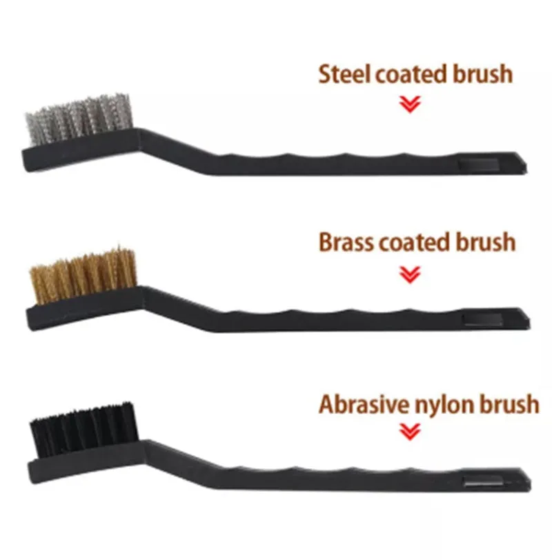 Round head car washing brush with pig bristles and wooden handle on a workbench