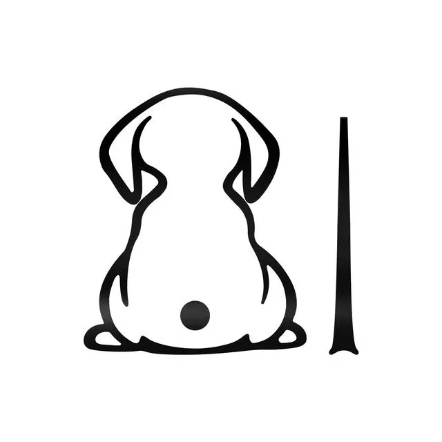 Rear windscreen wiper shadow dog car sticker with cartoon cat pattern in multiple colours