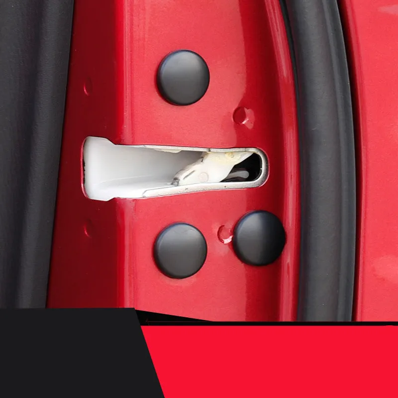 12 black ABS car door screw cap protective covers for Mazda series, waterproof and dustproof
