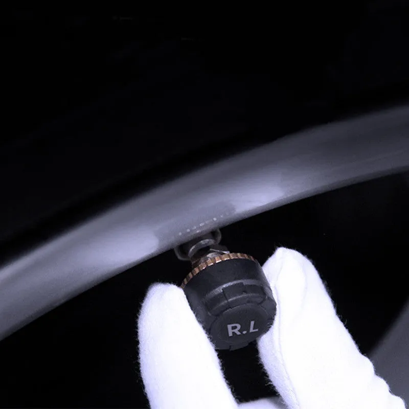 Solar 4 tyre pressure monitoring system TPMS with display and built-in sensor in AT006 2 colour