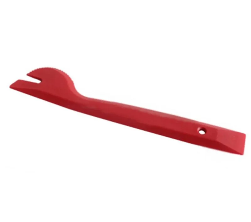 11 red plastic car disassembly tools including panel removers and clip removers for stereo refit kit