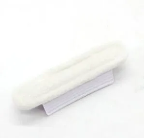 Blue universal car wiper cloth 11.5 cm for rain repellent windshield cleaning on white plastic handle