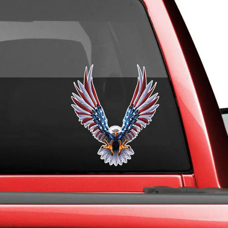 American Eagle reflective car sticker made of PET with strong adhesion in R-118 style