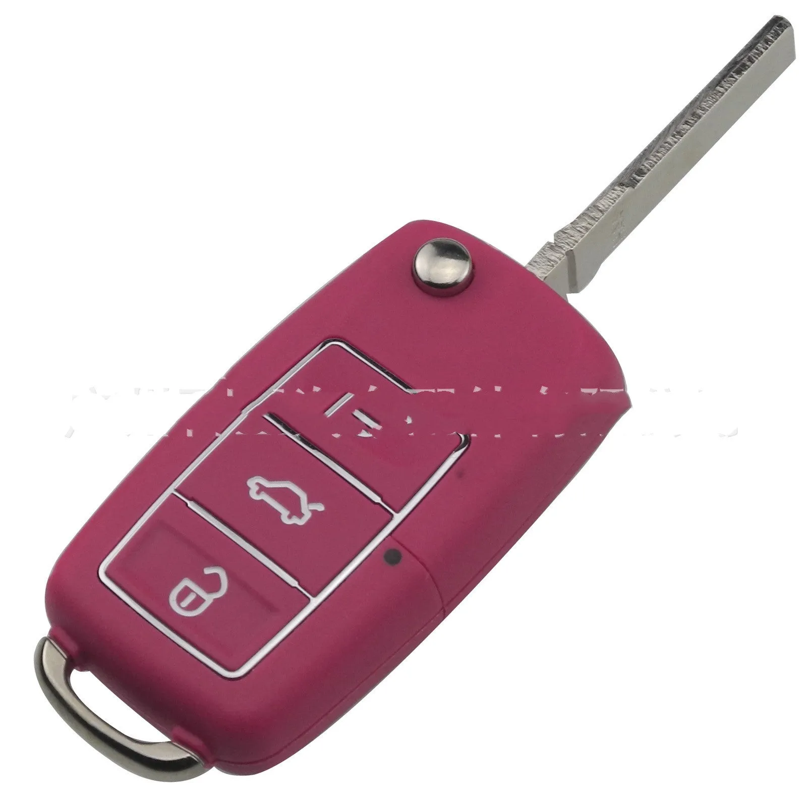 Volkswagen Jetta Golf car key shell in five colour options: black, blue, purple, red, yellow