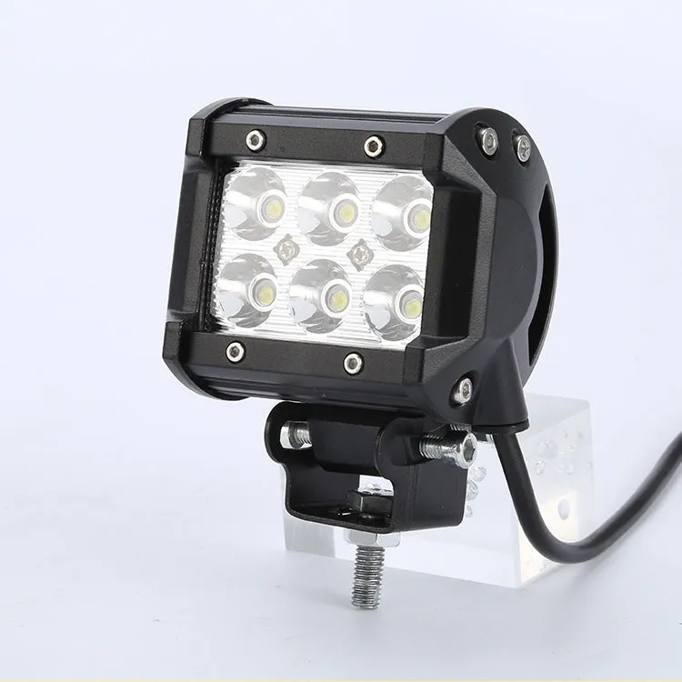 18W car LED work light black aviation aluminium alloy shell IP67 for vehicle repair and outdoor use