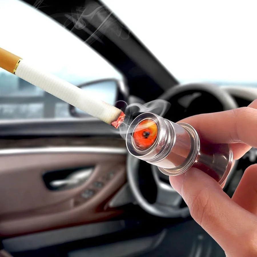 12V vehicle cigarette lighter with metal plastic body and ceramic heat protector in red colour for universal car use