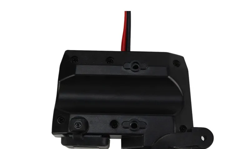 Black dual USB waterproof motorcycle charger with voltmeter and cigarette lighter mounted on handlebar