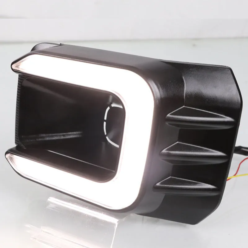Toyota Hilux yellow two-color low profile daytime running light LED fog lamp