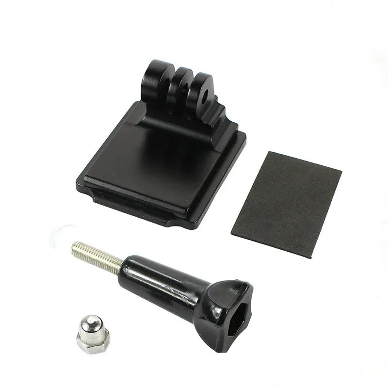 Black helmet holder extension rod with quick release bracket for GoPro 3 and 4 cameras