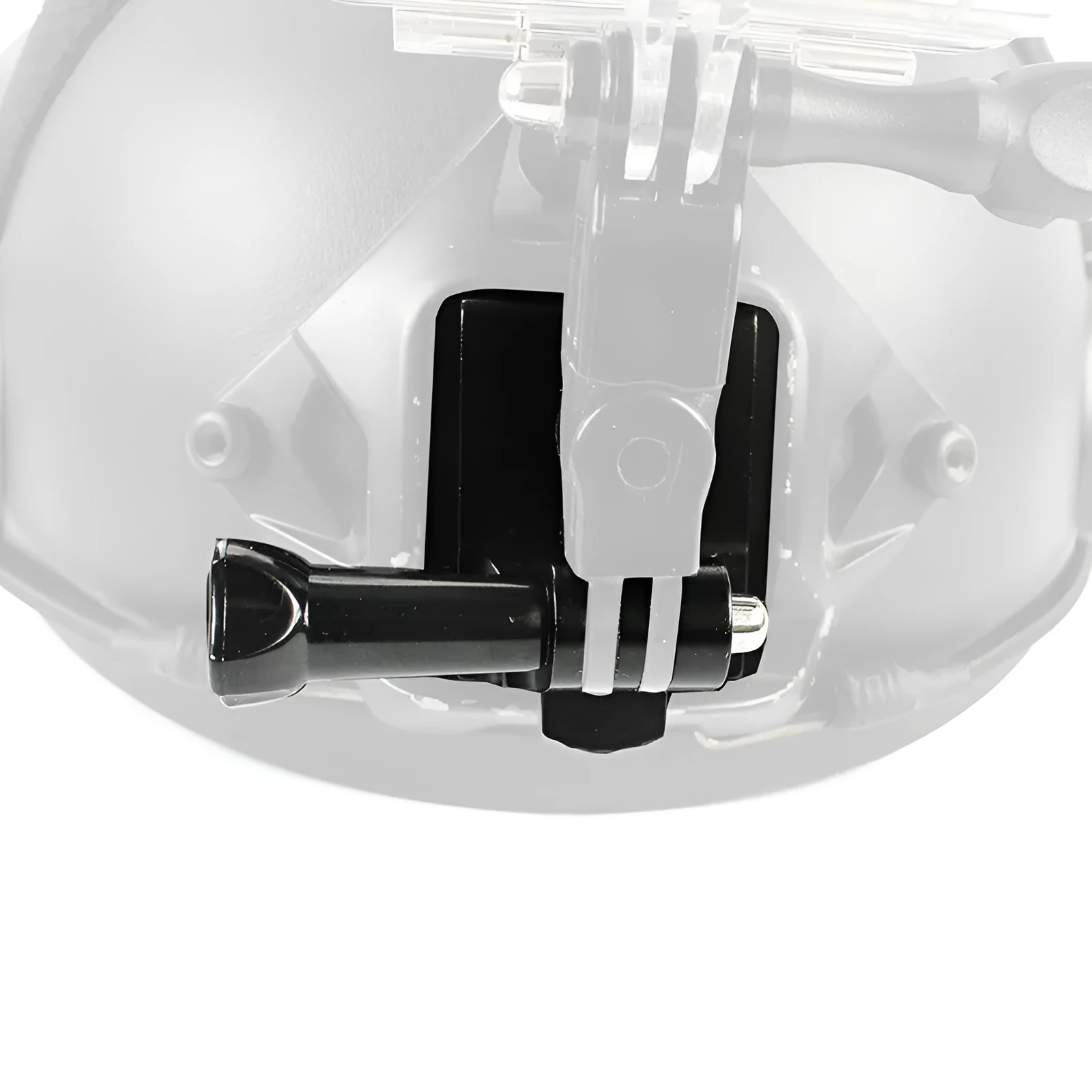 Black helmet holder extension rod with quick release bracket for GoPro 3 and 4 cameras