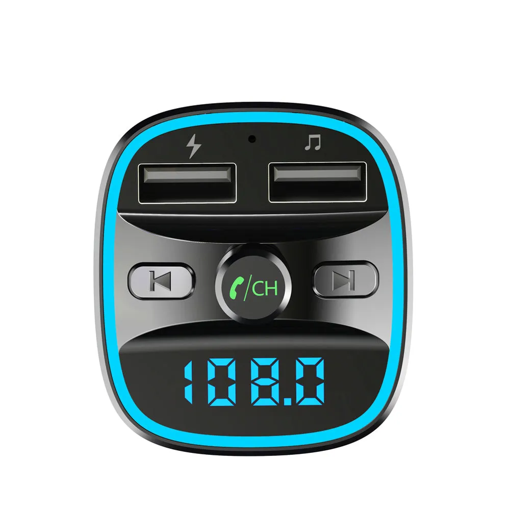 T25 car Bluetooth MP3 player with FM transmitter black monochrome screen
