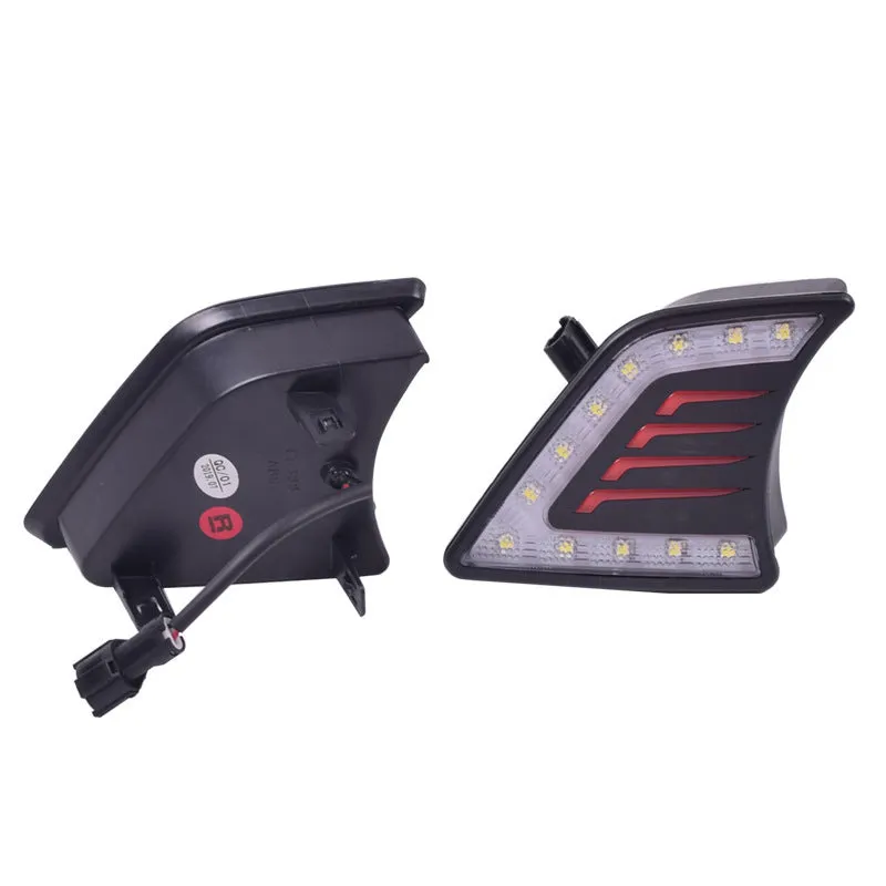 Black ABS fog light LED day light for Toyota Hilux - 12V 1W replacement front bumper lamp