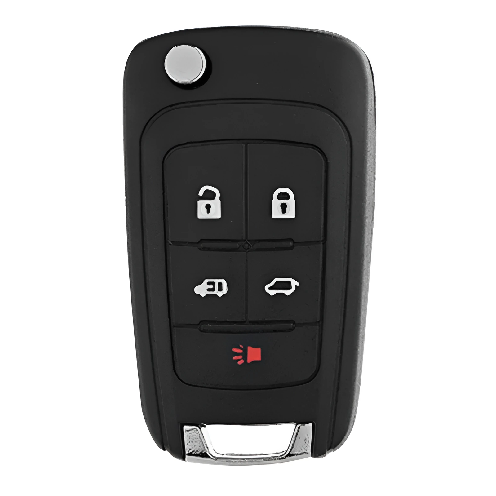 Opel car remote control folding key shell replacement with 2 buttons, made of copper and plastic