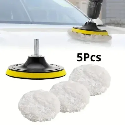 35-piece car polishing disc set with 80mm sponge pads and back fleece layer for 3-inch backing plate