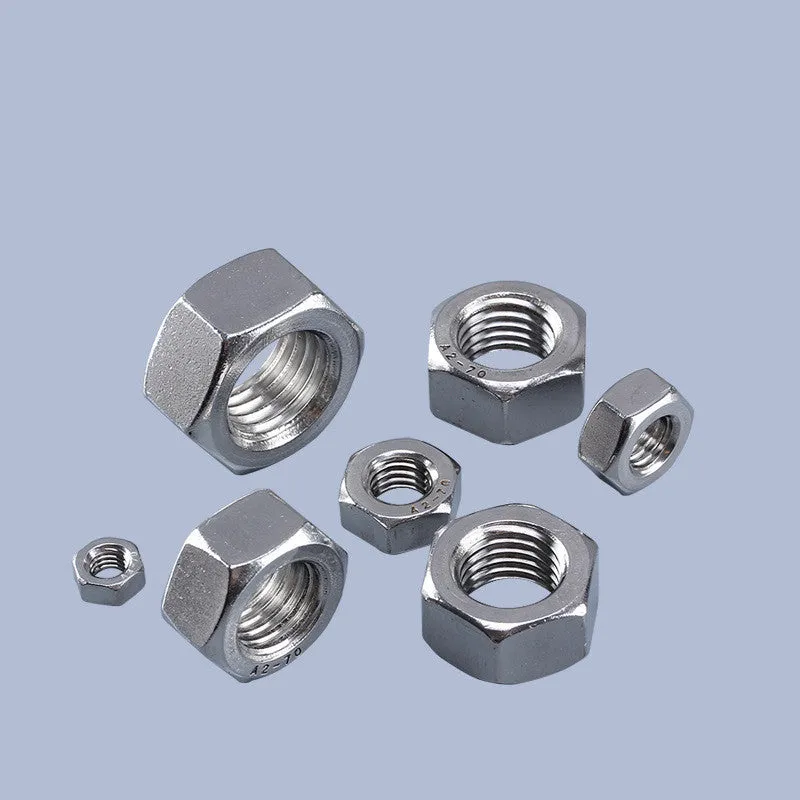Stainless steel A2-70 pan head hexagon socket combination screw with matching nut in M4 thread size