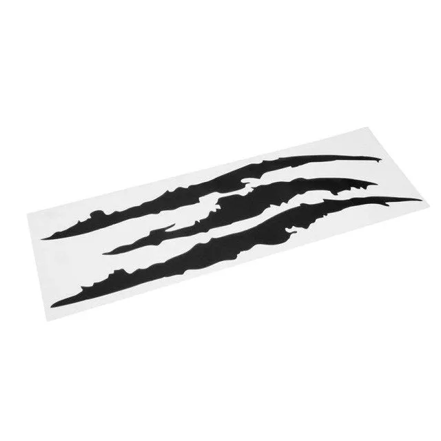 Ghost claw decoration car sticker, 37x9cm, in claw mark pattern on vehicle body
