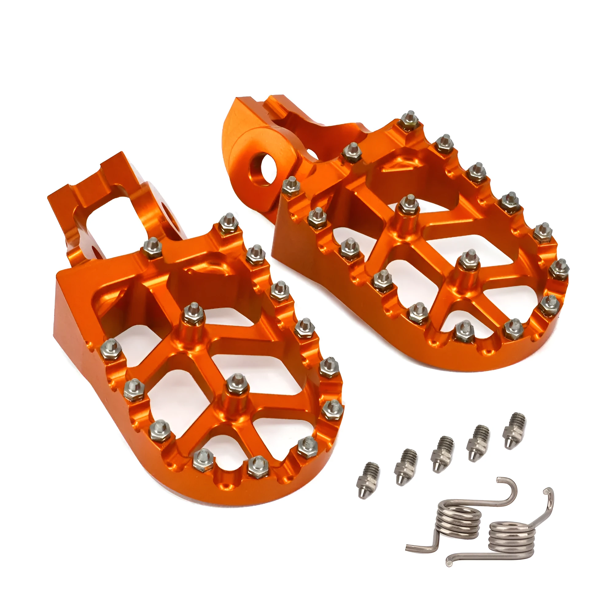 KTM aluminium alloy motocross modified foot pedal in orange finish