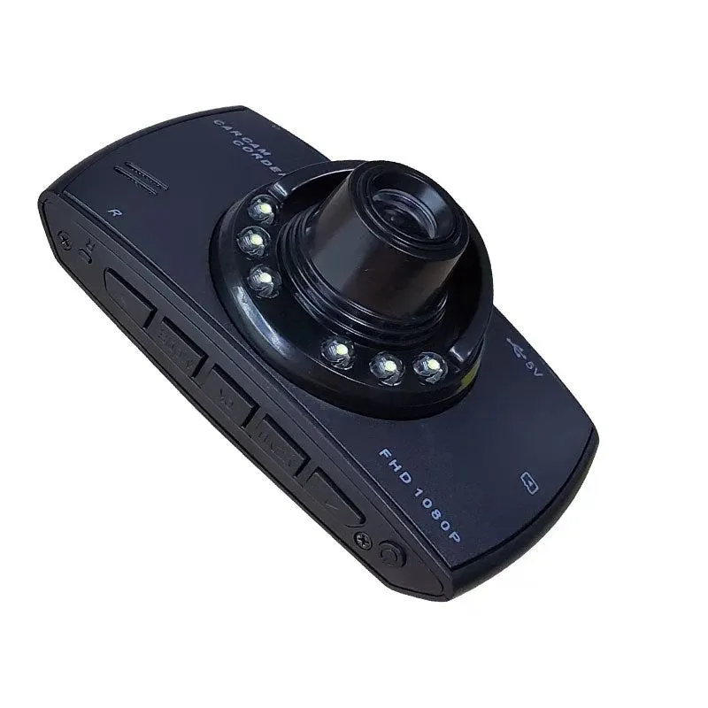 G30 infrared night vision dashcam 12MP 120 degree wide angle compact hidden car recorder black