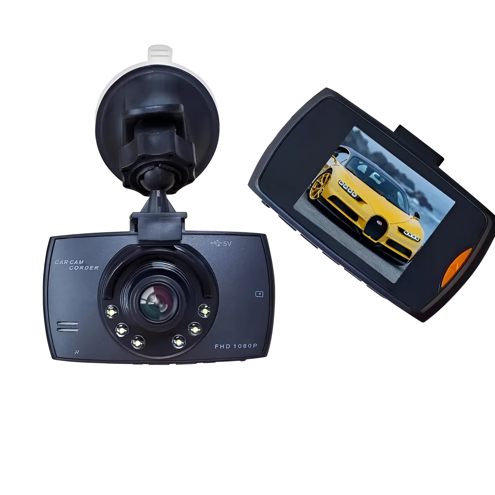 G30 infrared night vision dashcam 12MP 120 degree wide angle compact hidden car recorder black