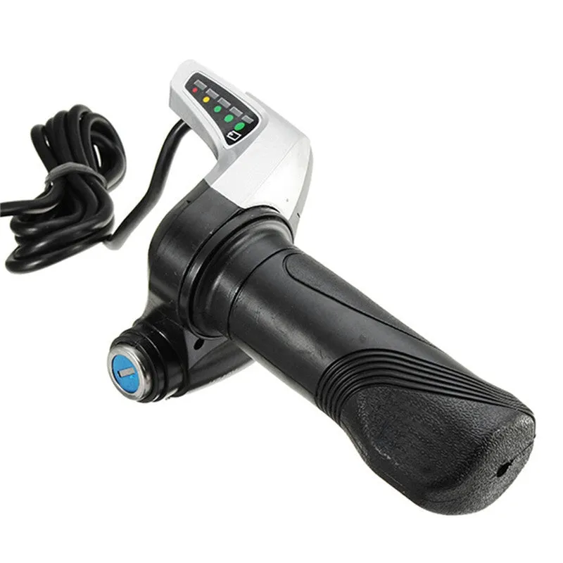 48V 1000W brushed motor controller and twist throttle grip with 5-LED battery indicator for electric bicycle scooter