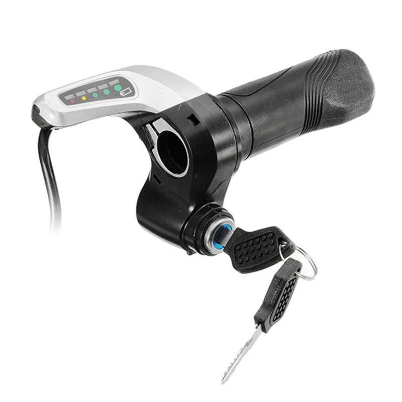 48V 1000W brushed motor controller and twist throttle grip with 5-LED battery indicator for electric bicycle scooter