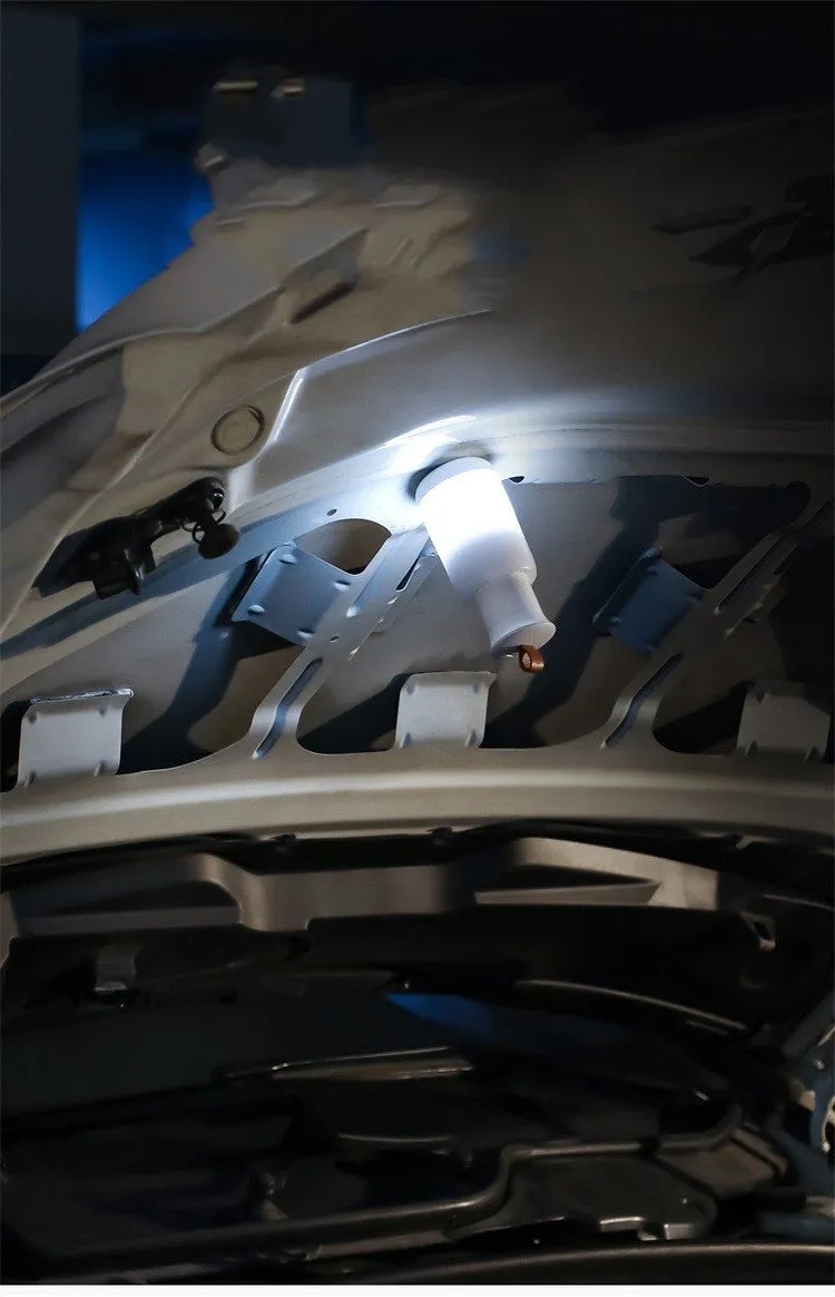 Baseus white car emergency light with SOS, warm, and colourful atmosphere modes for vehicle interior