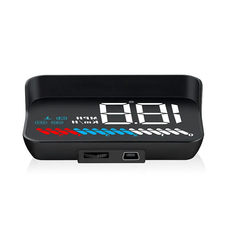 M7 dual system vehicle-mounted HUD head-up display with GPS in black colour