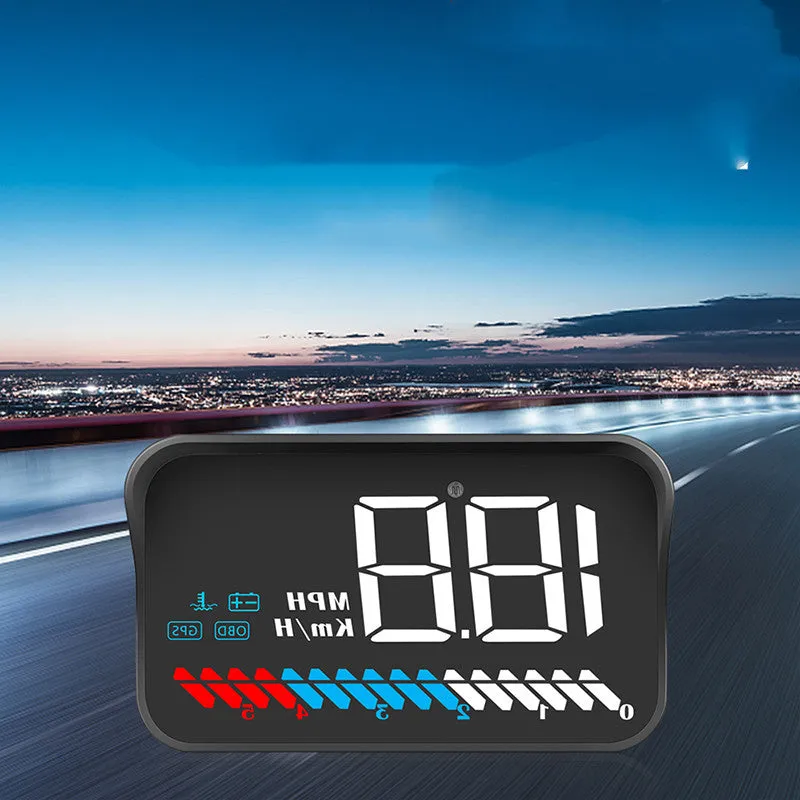 M7 dual system vehicle-mounted HUD head-up display with GPS in black colour