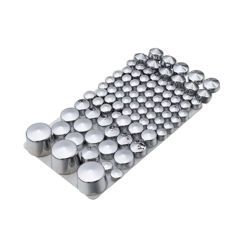 87 piece chrome ABS bolt toppers kit for Harley Davidson Softail Twin Cam 1984-2006