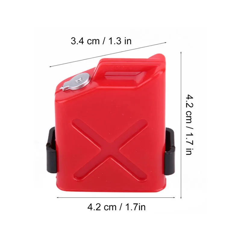 Red plastic simulation fuel tank accessory for TRAXXAS TRX-4 RC climbing car