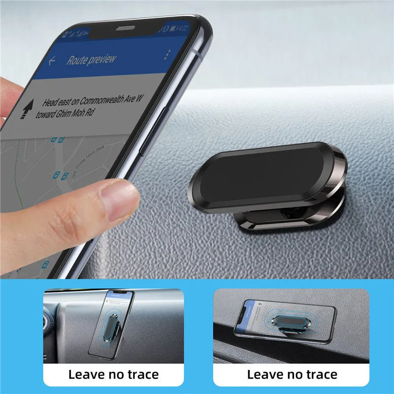 Black magnetic car bracket with 8 magnets and rotating head for dashboard phone mounting