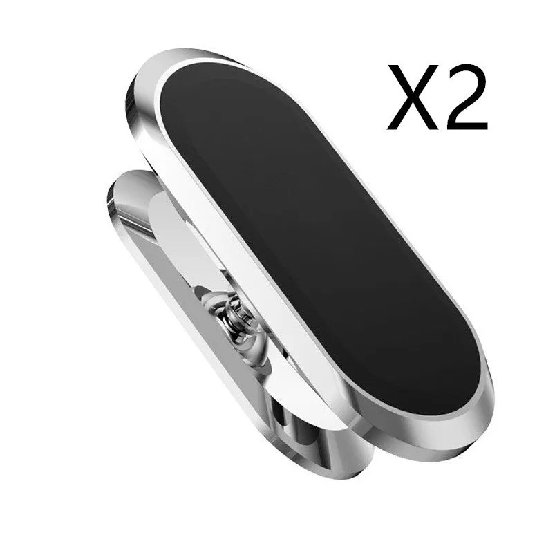 Black magnetic car bracket with 8 magnets and rotating head for dashboard phone mounting