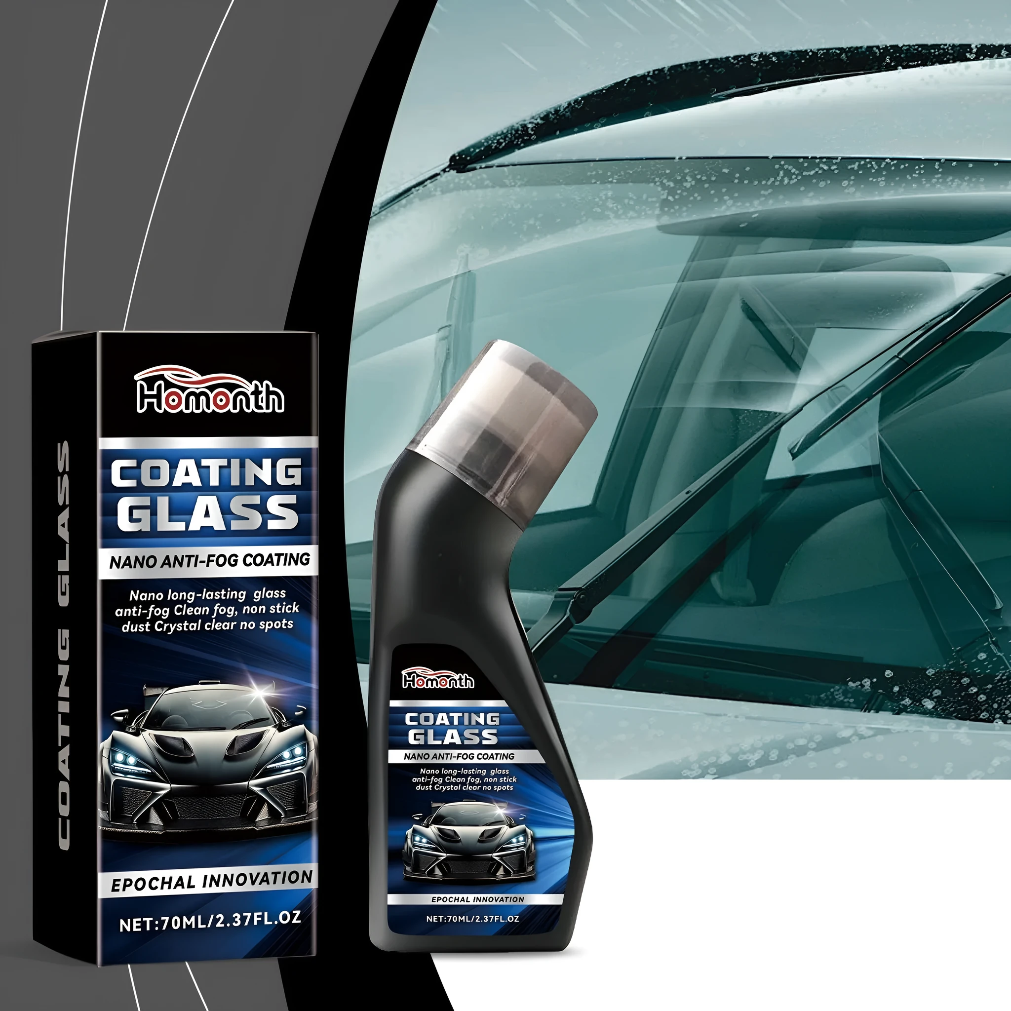 70ml car windshield glass coating agent with rainproof and decontamination formula