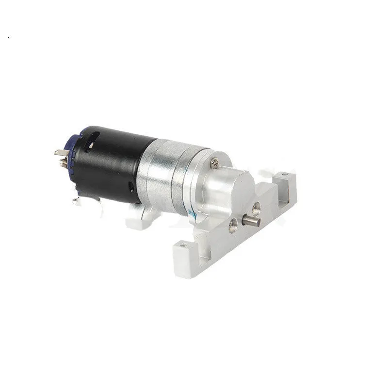 R636S silver D12 full metal gearbox for RC car modification with alloy construction and large torque output