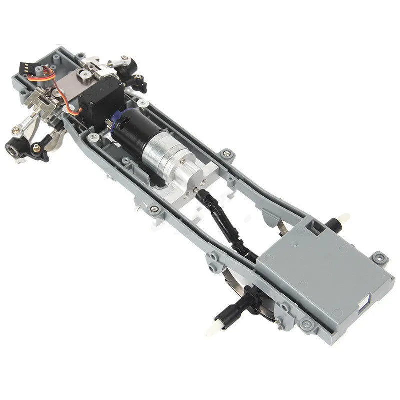 R636S silver D12 full metal gearbox for RC car modification with alloy construction and large torque output