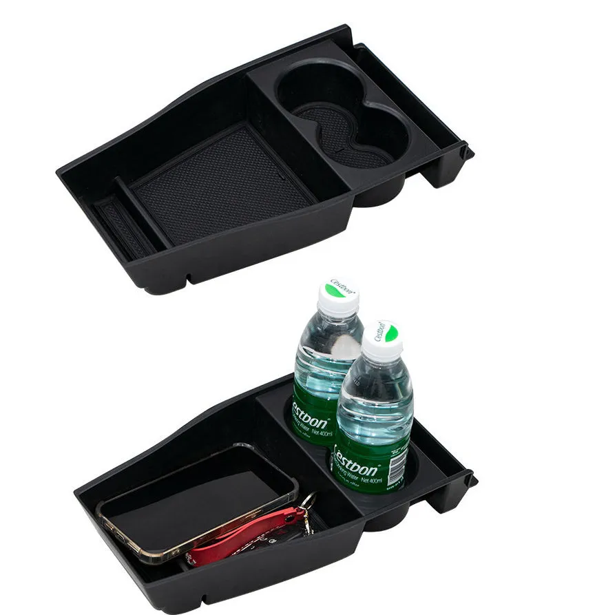 Black ABS lower central control cup storage box for Hyundai Ioniq5