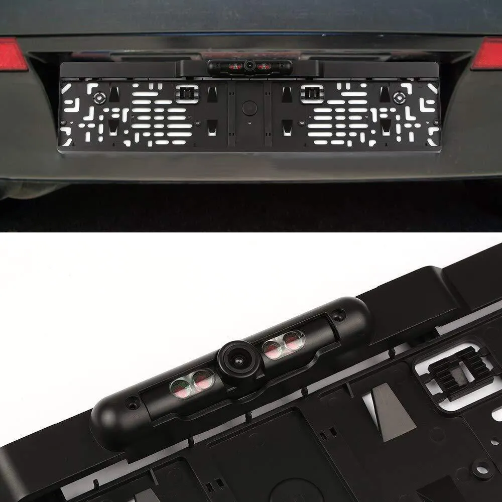 Black plastic infrared four lights car reversing camera for GM vehicles