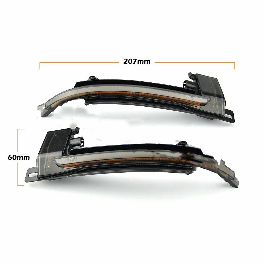 Dynamic LED mirror turn signal indicator for Audi B8 and B8.5 models in black or white finish
