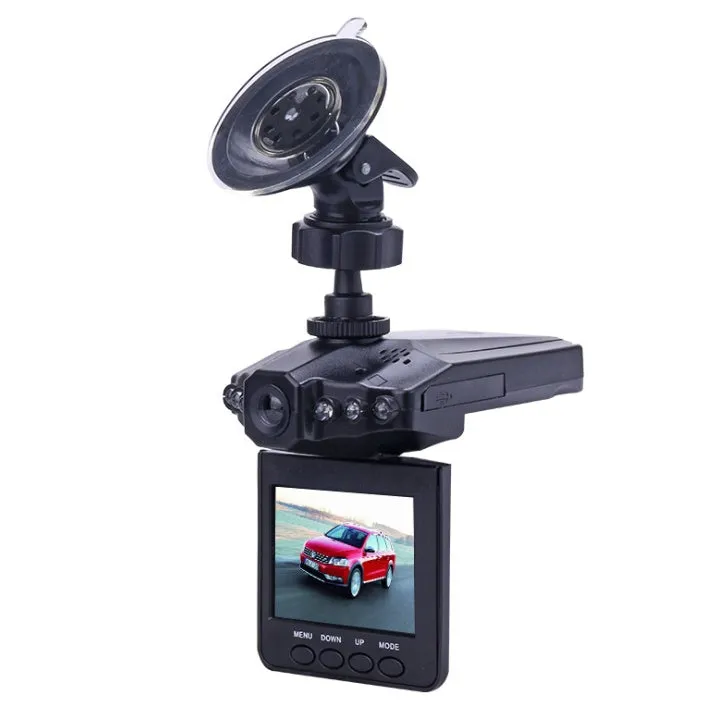 Aircraft head driving recorder with six infrared night vision lights, 1080P HD, 2.3 inch LCD screen