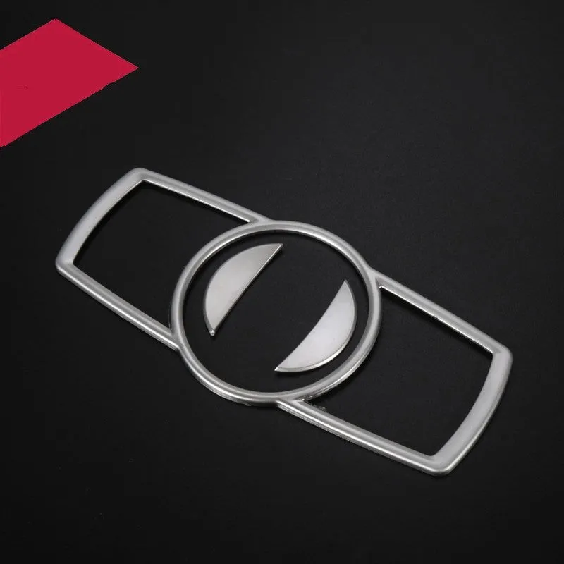 Silver ABS plastic decorative strip sticker for BMW headlight switch frame