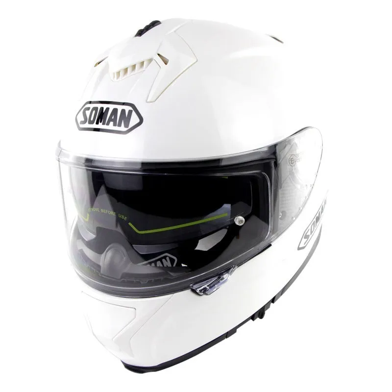 Motorcycle electric bicycle helmet with anti-fog double lens, ABS shell, unisex, available in multiple colours and sizes