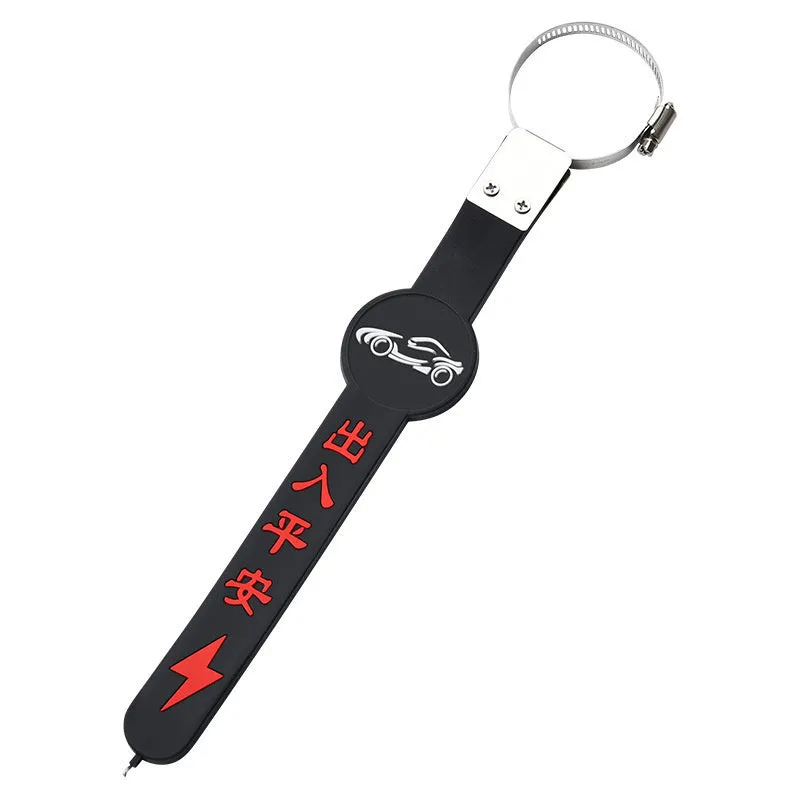 Car electrostatic canceller ribbon made of PVC in Camellia colour, available in Car Short and SUV Long sizes